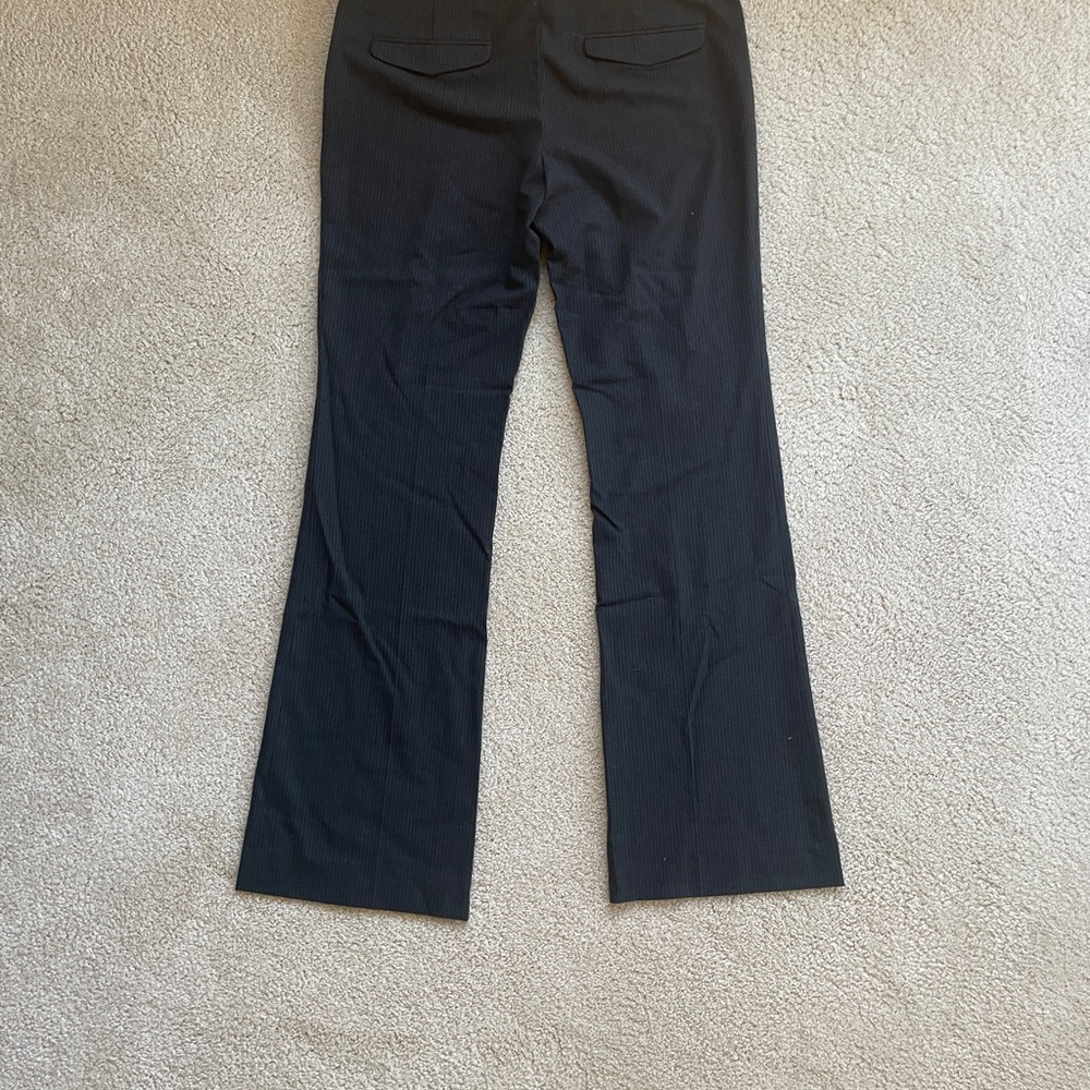 GAP Modern Boot 6R Black Pinstripe Dress Pants stretch - Picture 3 of 3